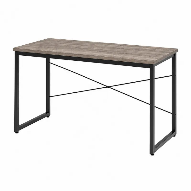 Biurko drewniane z metalowym stelażem 120x60x75 cm