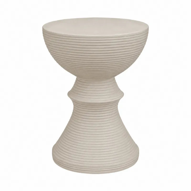Biały ceramiczny stolik 45 cm