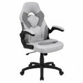 Ergonomiczne krzesło obrotowe z tkaniny w kolorze szarym